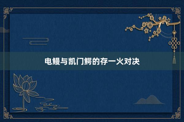 电鳗与凯门鳄的存一火对决